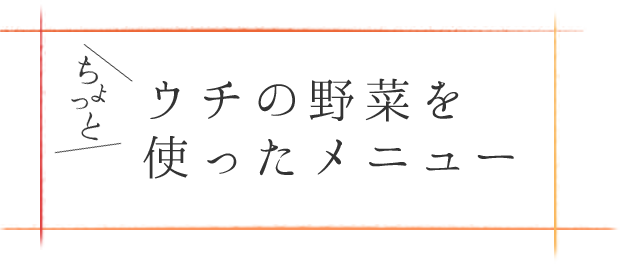 ちょっと使いたくなる野菜